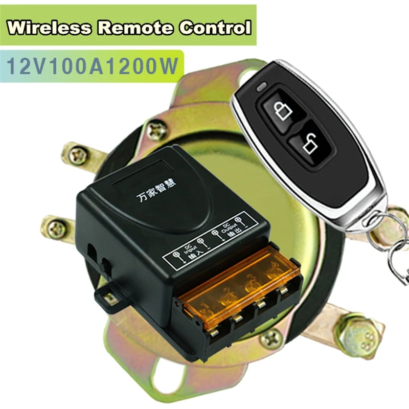 

Universal 12V Car Battery Switch Wireless Remote Control Manual Control Disconnect Latching Relay Solenoid Valve System Kit