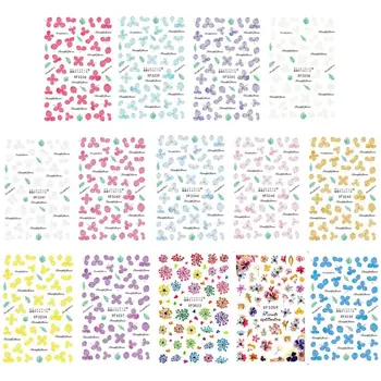 

14 Styles Beautiful Flower Resin Mold Art Fillings Material Floral Charm UV Frame Fillers Nail Art Resin Jewelry Making