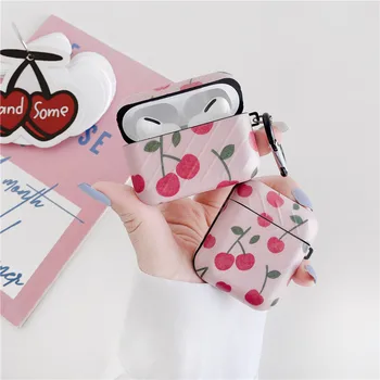 

Cute Cherry Cases For Apple Airpods Cover Silicone Headphones Case Box For Airpods Pro/2/1 Earphone Case Cartoon Charging Funda