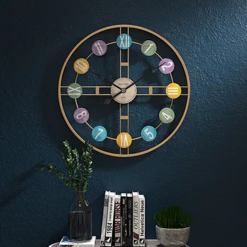 

Fun Fervent Classic Metal Wall Clock Silent Simple Modern Design Large Wall Clocks Bedroom Reloj Pared Grande Home Decor