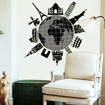 

Sgs Global Travel Wall Sticker World Travel Luminous Sticker Fluorescent Sticker