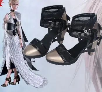 

Final Fantasy XV FF 15 Lunafreya Nox Fleuret Cosplay Boots Shoes Game Party Cosplay Boots Custom Made for Women Shoes