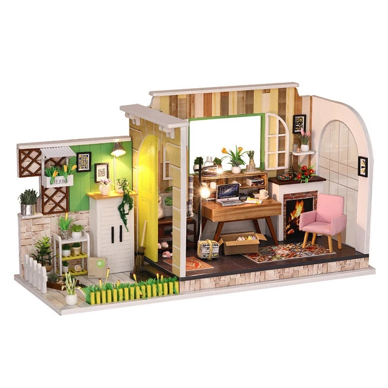 assembled dollhouses