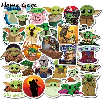 

20sets/lot Homegaga 50pcs/set Baby Yoda Cartoon Scrapbooking Stickers Laptop Luggage Phone Skateboard Sticker Decal D2814