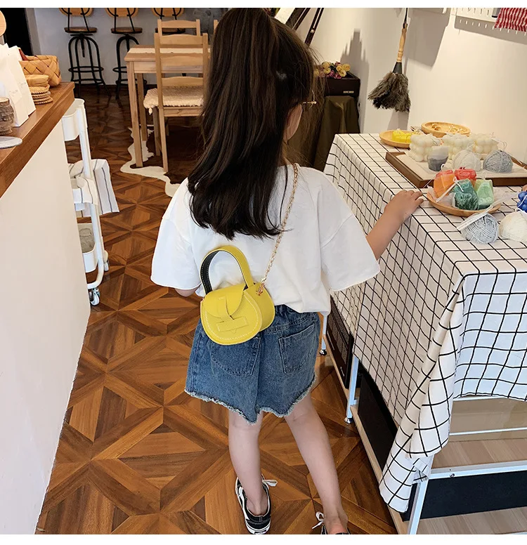 Новая милая детская сумка на плечо из искусственной кожи, милый мини кошелек для девочек, сумки через плечо, Повседневная маленькая сумочка с цепочкой, подарки для детей
