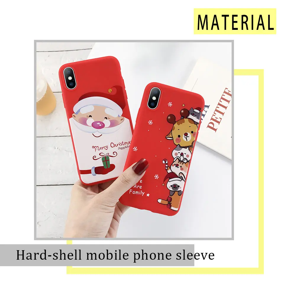 USLION веселый рождественский Забавный чехол с принтом оленя для iPhone 11 Pro Max X XS XR Xs Max 6 6s 7 8 Plus 5 5S SE мягкий чехол из ТПУ