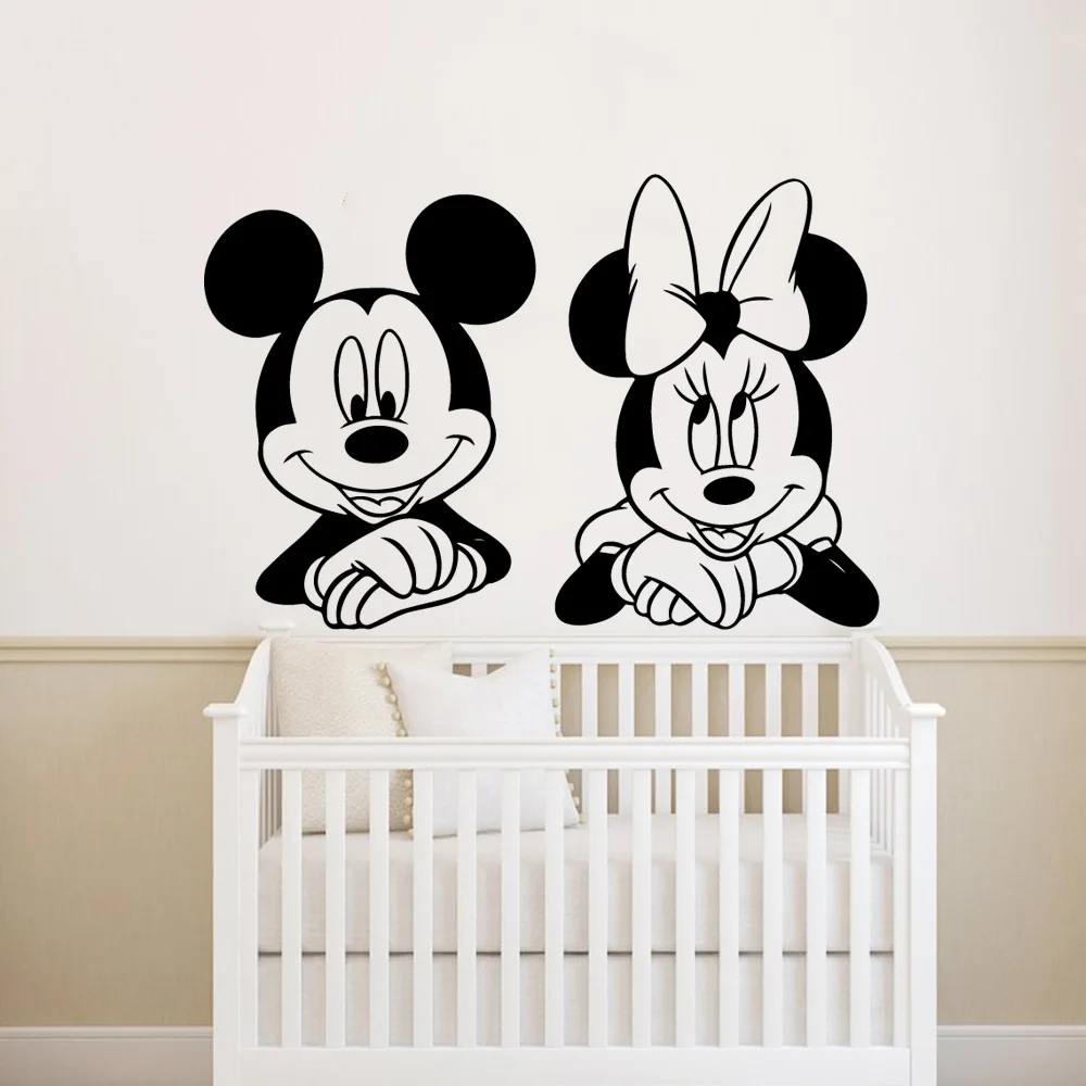Large Mickey Mouse Wall Stickers Minnie Mouse Decals For Kids Room Decor Sticker Poster Baby Room Wallpaper Mural Large Mickey Mouse Wall Stickers Minnie Mouse Decals For Kids Room Decor Sticker Poster Baby Room Wallpaper Mural