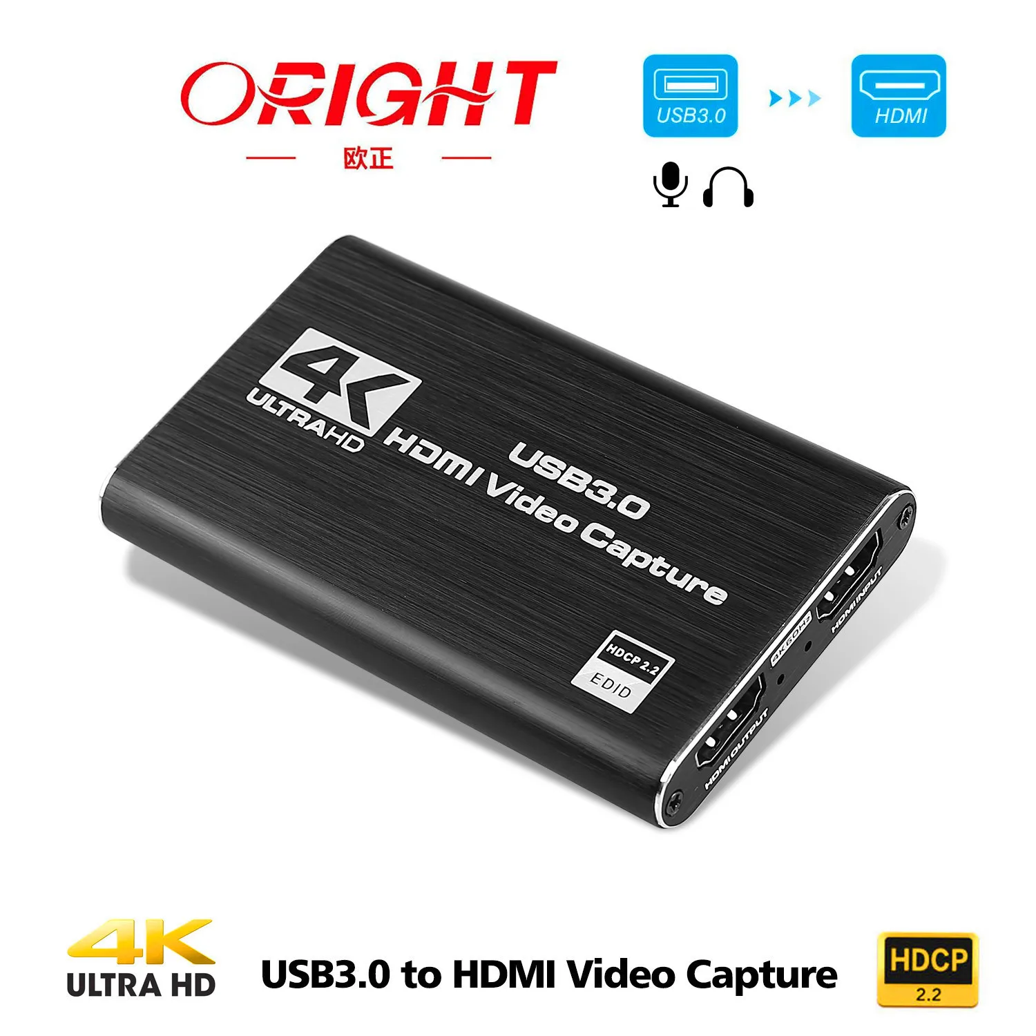 ORDRO EP7 4K Camcorder Head Wearable Video Camera