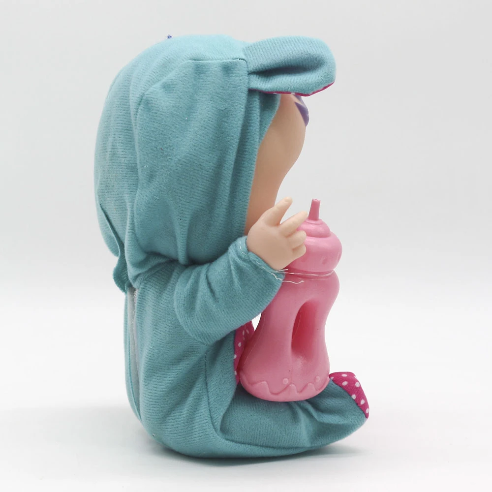 18 см 3D Силиконовая Кукла Reborn Cry Baby Высокое качество волшебные слезы куклы игрушки