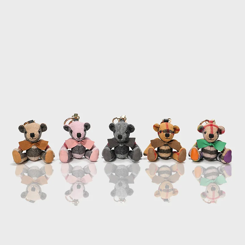 Kawaii Bag Charm Chain Vintage Cartoon Bear Toy Doll Car Ornaments for Best Friend Gift Keyring Women Accessories 2022 | Украшения и