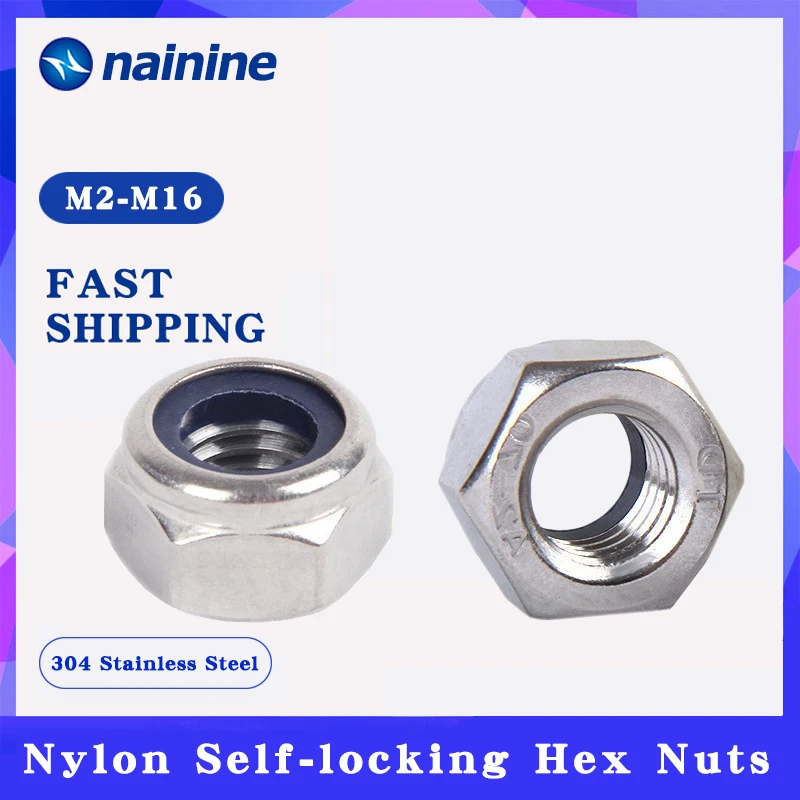 Nails Size : M2.5 30pcs Nuts Screws Nylon Lock Nut 304 Stainless Steel Hex Hexagon Locknut M2 M2.5 M3 M4 M5 M6 M8 M10 M12 M14 M16 M20 M24 Nylon Nut DIN985 Nails Size : M2.5 30pcs Nuts Screws Nylon Lock Nut 304 Stainless Steel Hex Hexagon Locknut M2 M2.5 M3 M4 M5 M6 M8 M10 M12 M14 M16 M20 M24 Nylon Nut DIN985