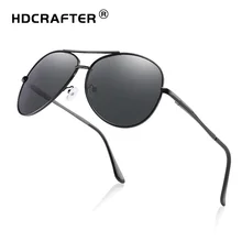 HDCRAFTER pilot Солнцезащитные очки мужские поляризованные uv400 Высокое качество Ретро винтажные мужские солнцезащитные очки поляризованные солнцезащитные очки для вождения для мужчин