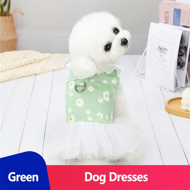 Designer Dog Clothes for Small Dogs Clothes Luxury Girl Summer Dog Dresses  for Pomeranian Chihuahua Puppy Pet Clothing Dress