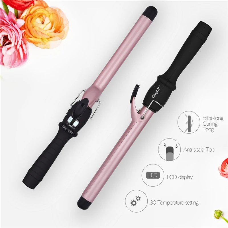 

Professional 19mm Ceramic Hair Curler Rotating Curling Iron Wand Curling Irons PTC Fast Heating Wand curlers Hair Styling Tools