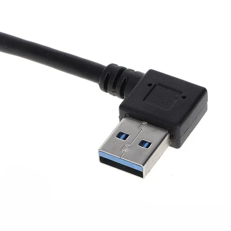 Кабель USB 3,0 с удлинителем «Папа-мама», кабель «вверх»/«вниз»/«вправо»/«влево», 23 см, черный