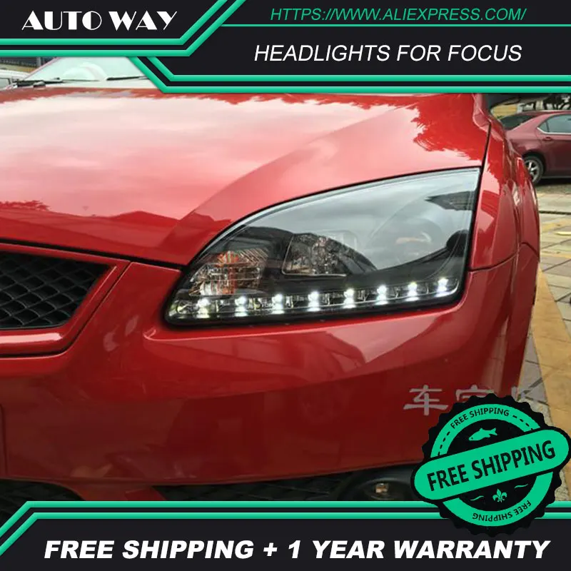Автомобильный Стайлинг HID LED Ford Focus фары Hernia аксессуары для лампы чехол фара 2005-2008 |