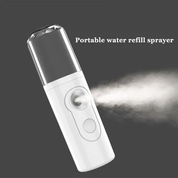 

USB Portable Mini Face Spray Bottle 30mL Nano Mister Facial Steamer Hydrating Moisture Skin Skin Nebulizer Face Care Beauty Tool
