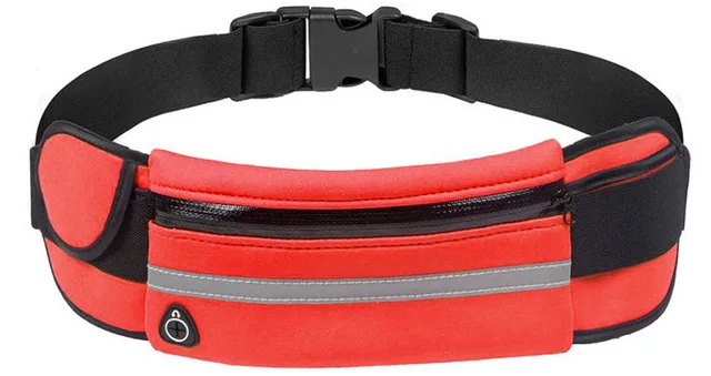 Running Bag Women Waist bag Belt bag Men Sports Fanny Pack Mobile Phone Bag Gym Running Cell Phone Jogging Run Cycling Bag red