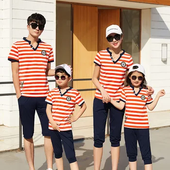 

YS - 1810 family 2020 summer fashion parent-child outfit new three leisure suit