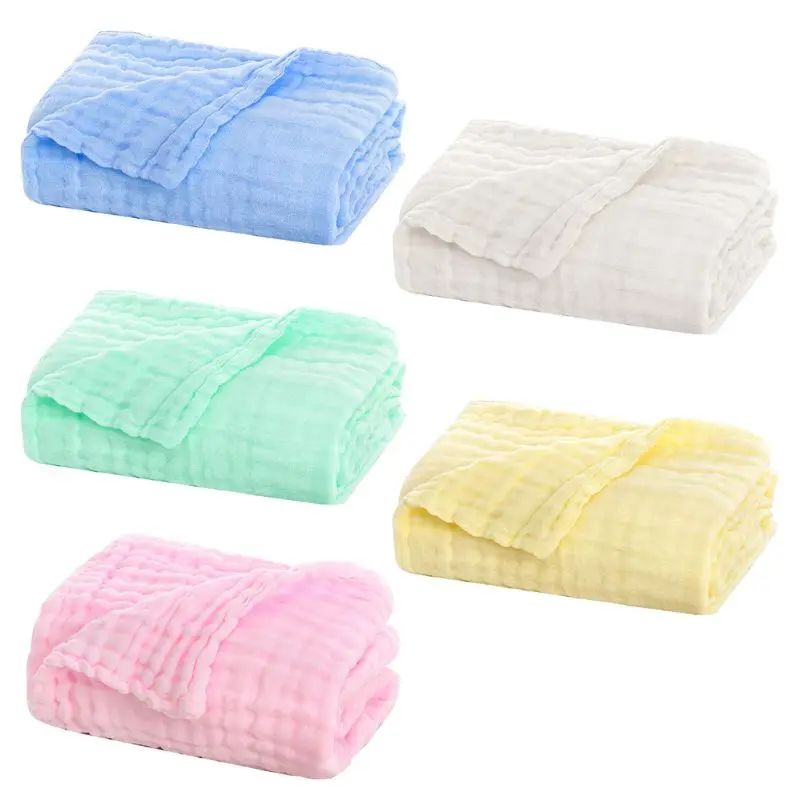 

2020 Soft Breathable 6 Layers Gauze Baby Receiving Blanket Muslin Swaddle Wrap Towel A2UB