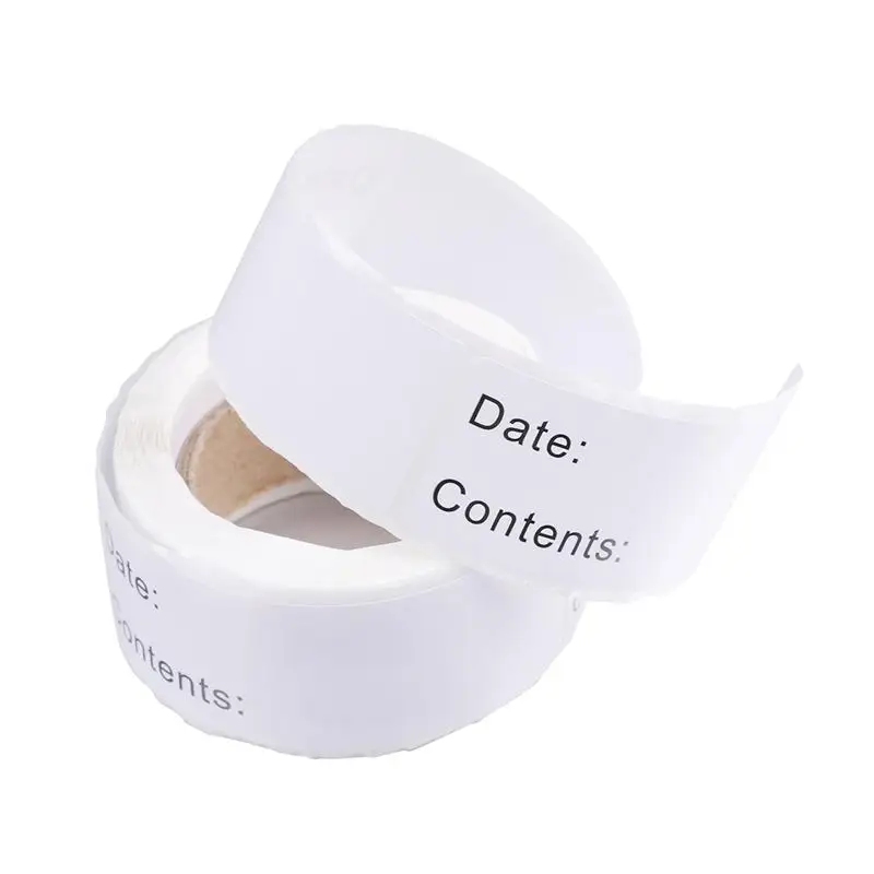 

250 pcs/Roll Labels Self-Adhesive Blank Paper Removable Sticker Freezer Label for Office Home Kitchen