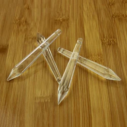100mm 10units Clear Crystal Multifaceted Icicle U-drop Prism Chandelier Drop Pendant