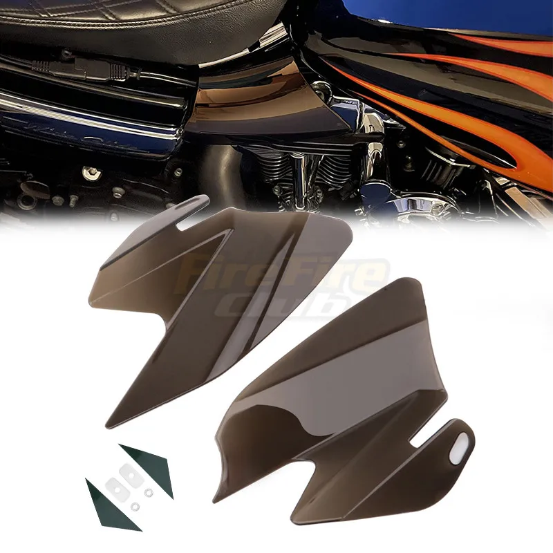 Artudatech Saddle Shield Heat Deflectors For Harley Touring Electra Road Glide 2008 Smoke 
