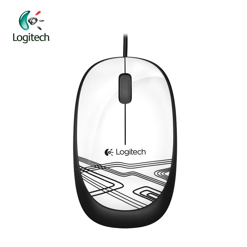 Оптическая эргономичная мышь для ПК и ноутбука logitech USB M105 Corloful розовый синий черный белый