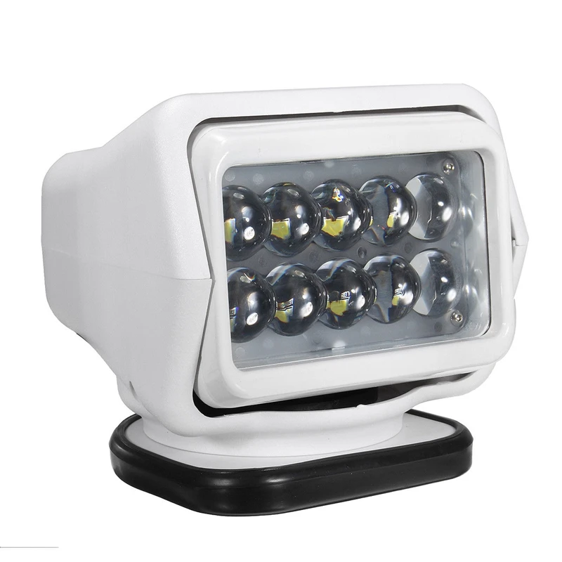 360 Degree Remote Control 7Inch LED Searchlight 50W Rotate Spotlight Light for Truck Off Road SUV Boat Marine Driving Light