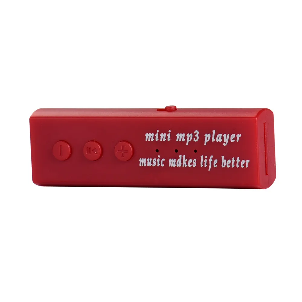 Модный Mp3 музыкальный плеер мини-usb-зажим цифровой Mp3 музыкальный плеер Поддержка 16 Гб SD TF карта 3,5 мм стерео разъем# yl