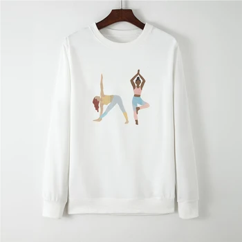 

Sport Kawaii Round Collar Vogue Casual Oversize Sweatshirt Autumn Winter Hoodies Full Sleeve Harajuku sudadera mujer Pullovers