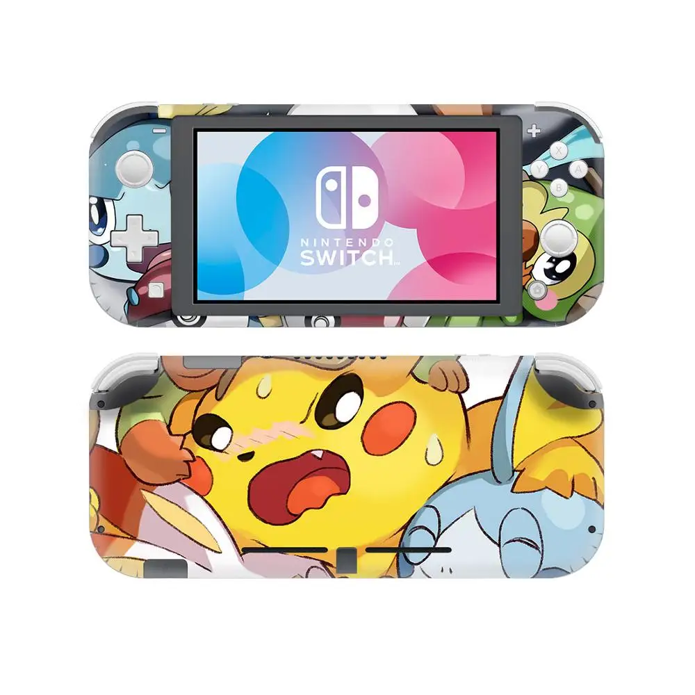 Новая наклейка Pokemons для nintendo Switch Lite консоль и контроллер протектор Виниловые наклейки переключатель Lite аксессуары для игр
