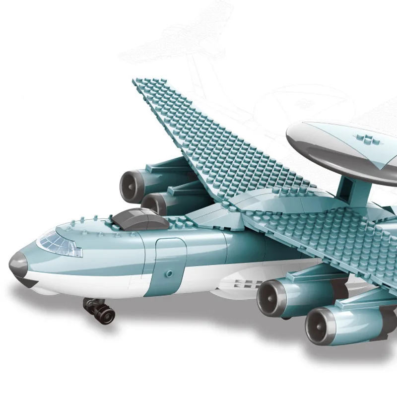 

Million skyview Cubic Assembled Building Blocks AWACS 2000 Model Children'S Educational Toy