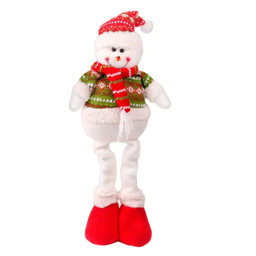 snowman Выдвижная кукла Рождественский Снеговик Лось Санта Клаус Олень прекрасная фигурка подарок - Цвет: snowman