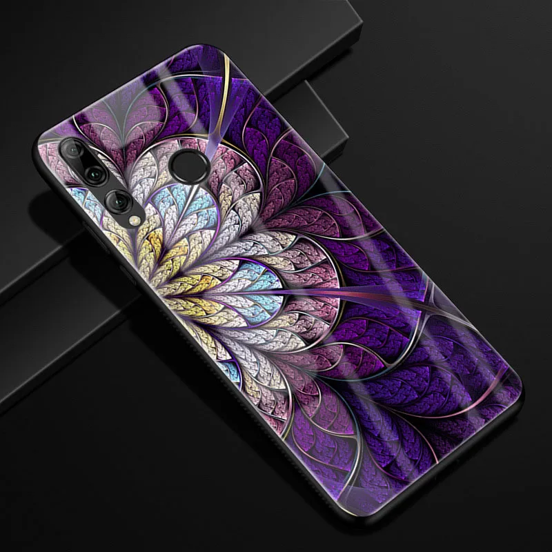 53 Для Huawei Honor 10i чехол Honor 10i PC Пластиковый стеклянный чехол для телефона черный ТПУ бампер чехол для Huawei Honor 10i HRY-LX1T 10 i чехол - Цвет: 53