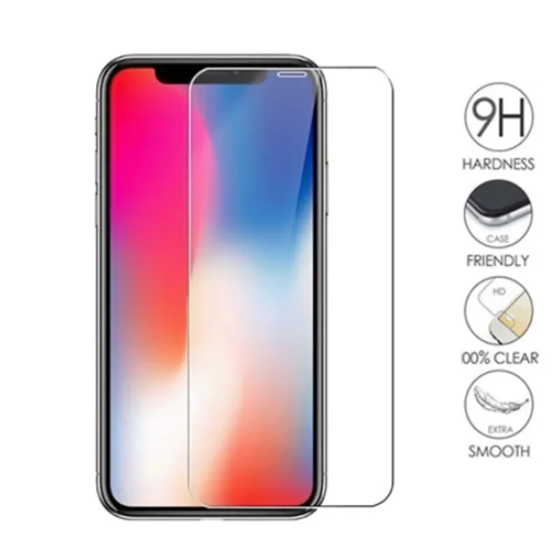 5 шт. Защитное стекло для iPhone 11Pro XS Max X XR 7 8 6 6s plus Защитная пленка экрана 5S 5c SE |