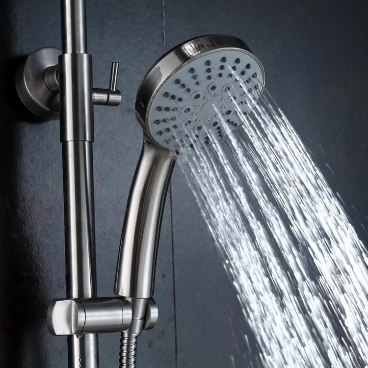 

High Quality ABS Plastic Brushed Hand Spray Five Function Effluent Hand Spray Shower Small Hand-Held Set Simplicity Shower Insti