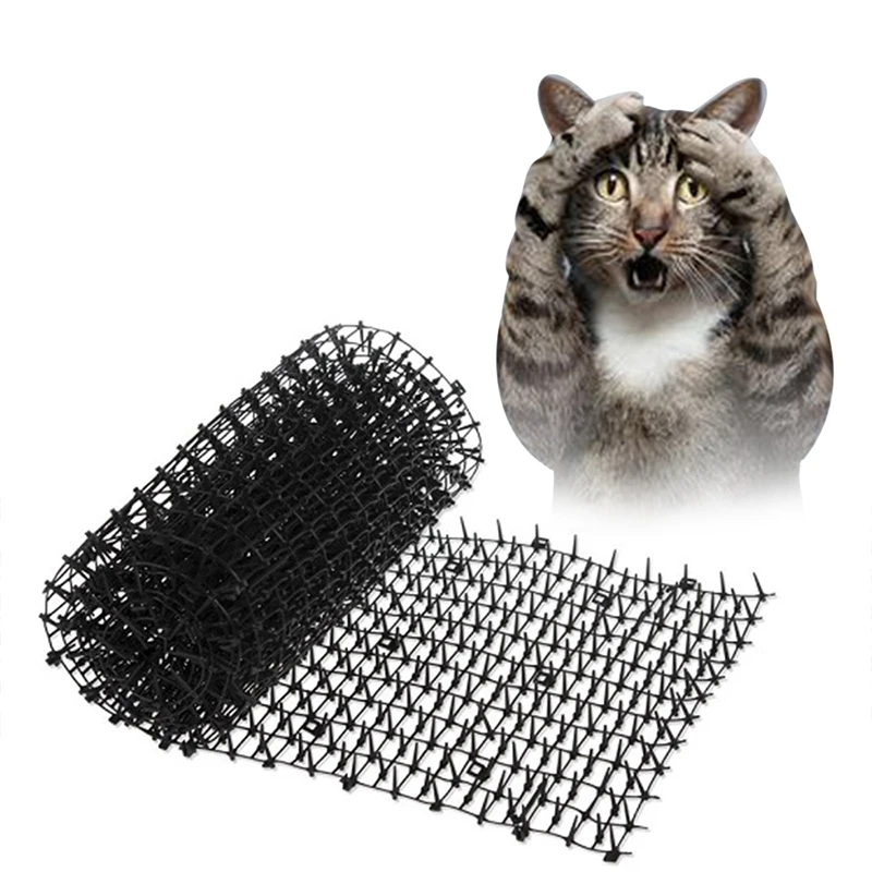 10pcs Cat Scat Mat With Spikes 49 14 27cm Animal Repellent Plant