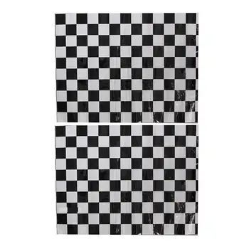 

Hot 2Pcs 40x30cm Checkered Pattern Vinyl Side Rearview Mirror Side Mirrors Stickers Sticker For Mini Cooper