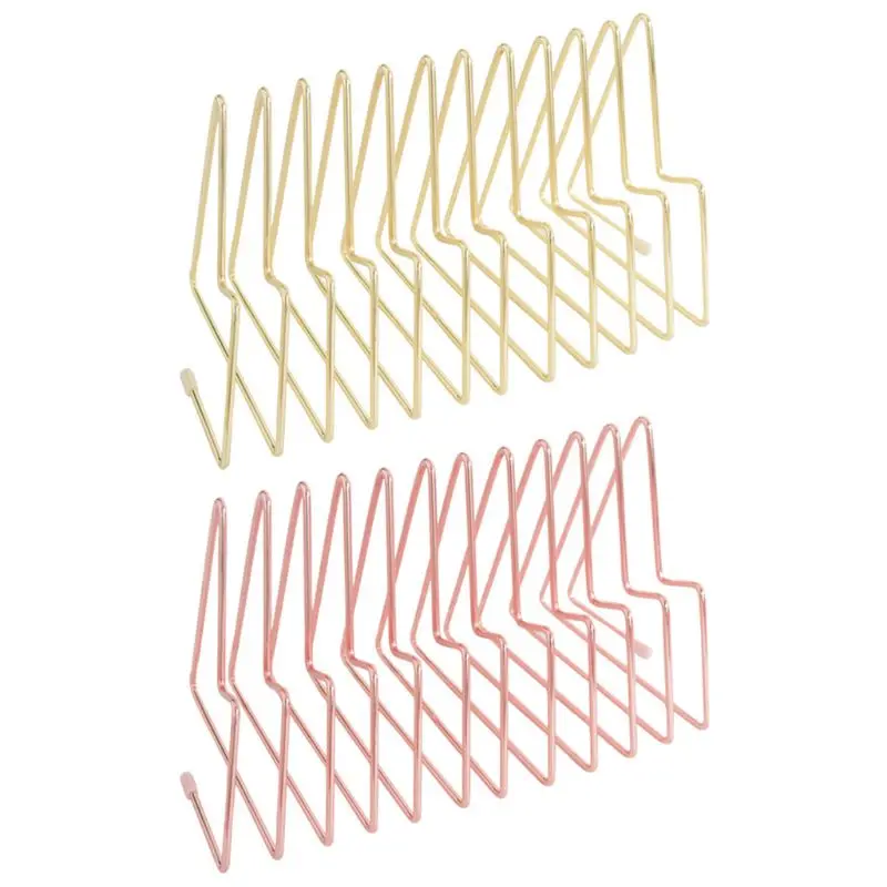 

11 Grid File Storage Shelf Book Stand Retractable Nordic Wrought Iron File Storage Organizer Holder