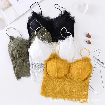 

High Quality New Womens Ladies Tube Tops Padded Underwear Intimates Lingerie Tank Seamless Comfortable Bralette Push Up Bra