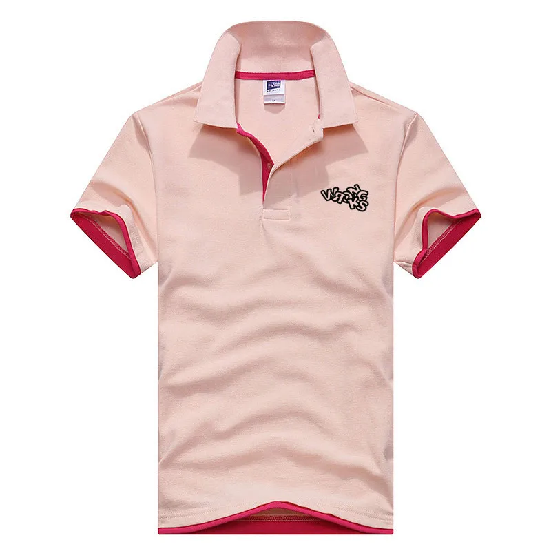 New Beautiful hollow letters men's polo shirts high-quality cotton short-sleeved shirts breathable solid polo shirts summer casu