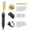 Heating Hot Comb Professional Hair Straightener For Wigs Heated Comb Electric Hair Styling Comb Curler And Straightener Tool 5