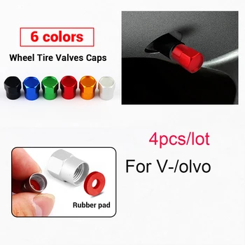 

Car 4pcs Wheel Tire Valve Caps Cover Car Styling For Volvo V40 V50 V60 V70 S40 S60 S60L S70 S80 S90 XC40 XC60 XC70 XC80 XC90