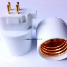 2 шт. GX10Q к E26 светильник адаптер 4Pin CFL GX10Q к E26/E27 лампа база конвертер нужно обход балласта