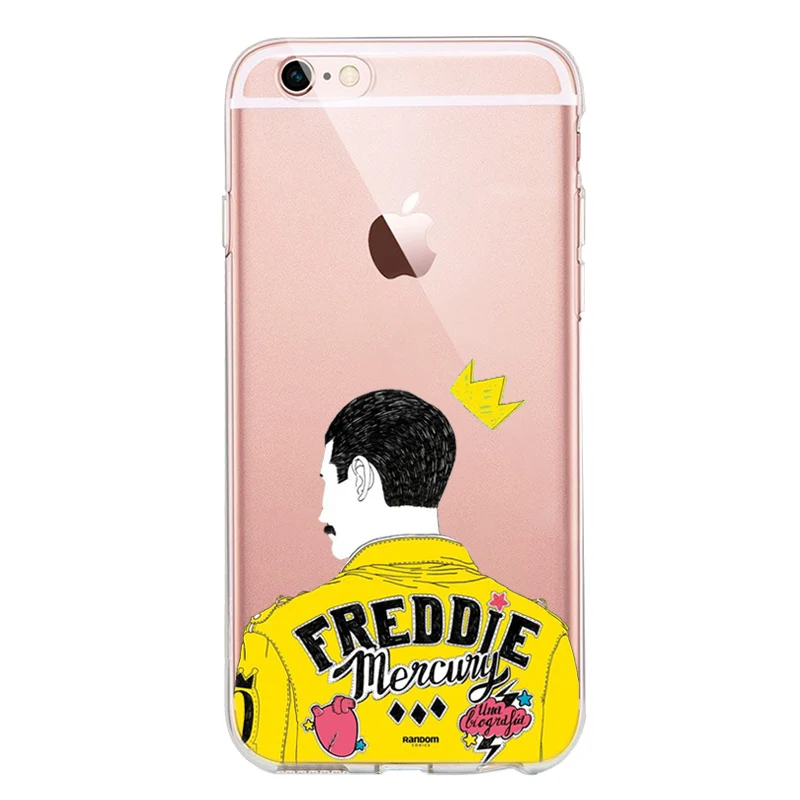 Роскошный брендовый Мягкий силиконовый чехол для телефона Freddie Mercury Queen IPhone XR 5 5S X