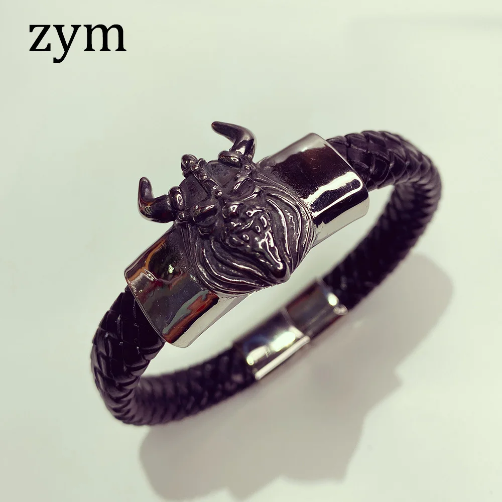 Zym2019 популярный бренд devil браслет Высокое качество европейский и американский стиль браслет Модный Ретро дизайн Мужской панк браслет