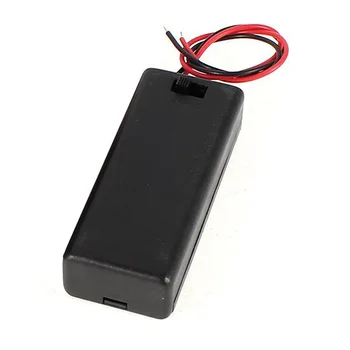 

7x on / off switch plastic cover 2 x 1.5V AAA battery holder case