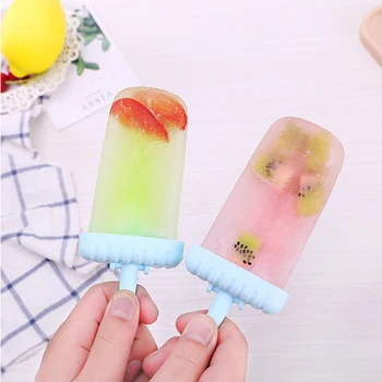 

6 Cells Durable DIY Popsicle Molds Ice Cream Makers Practical Multi-functional Reusable Frozen Ice Pop Moulds Tools