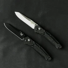 

New Benchmade 940 Carbon Fiber Handle Tactical Folding Knife 440C Blade Outdoor Hunting Safety Defense Pocket Knife EDC Tool
